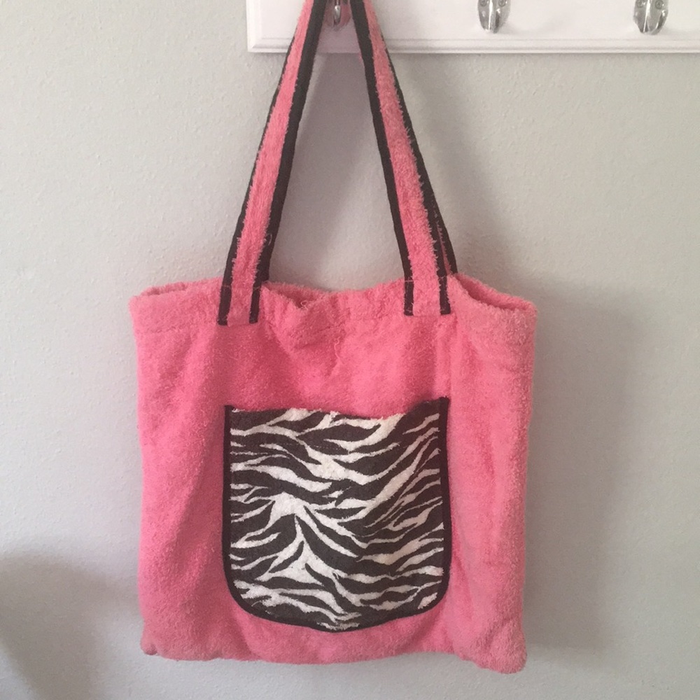 Pink and zebra bag